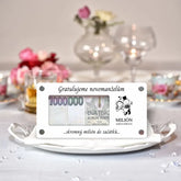 Akrylové přání bílé - Milion korun